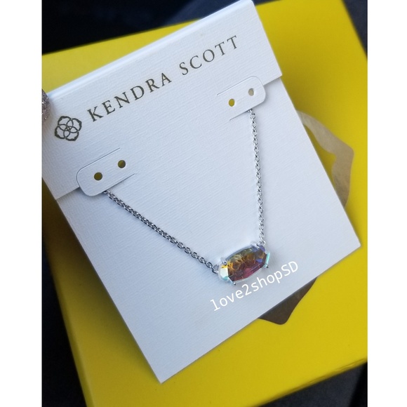 Kendra Scott Dichroic Silver Ever necklace - Picture 3 of 5